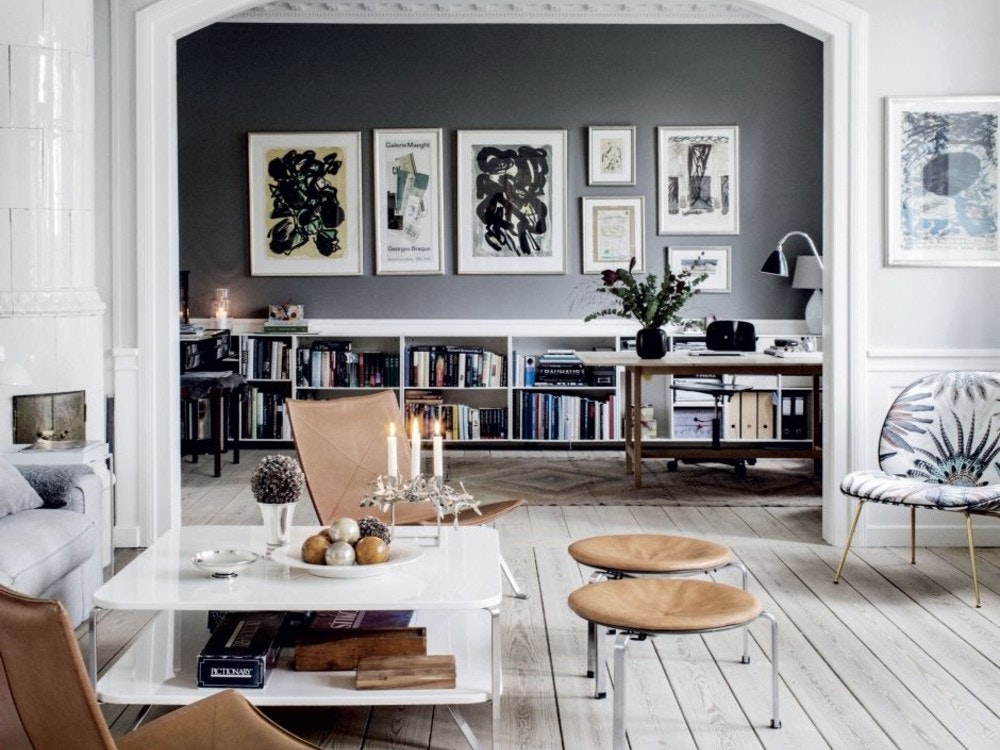 colourful scandi living room